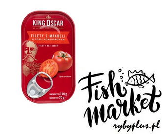 Filety z makreli w sosie pomidorowym - King Oscar / 110g