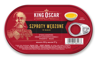 Szprot wwędzony w oleju / 160 g / King Oscar