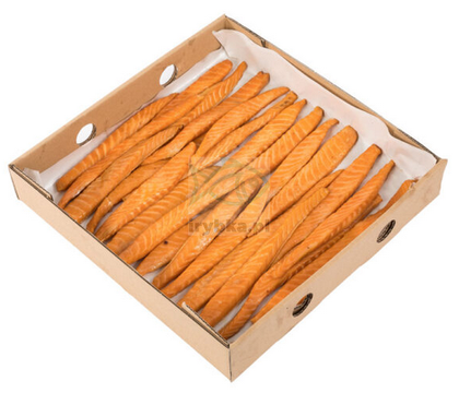 Łosoś wędzony na gorąco, paski / 300 g