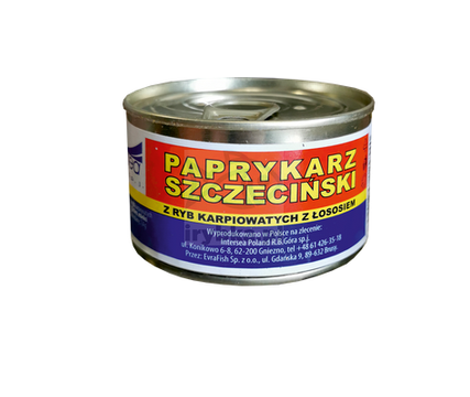 Paprykarz szczeciński z ryb karpiowatych z łososiem / 165 g