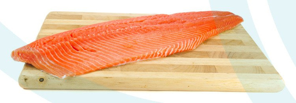 Łosoś wędzony na zimno - filet delikatesowy / 400 g (Trym D)