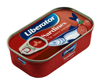 Sardynki w sosie pomidorowym / 125g / Liberator