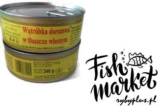 Wątróbka dorszowa w tłuszczu własnym / 240 g