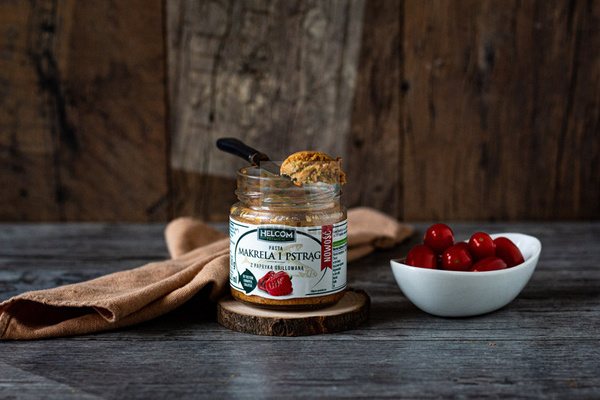 Pasta z makreli i pstrąga z papryką grilowaną / 180g / Helcom