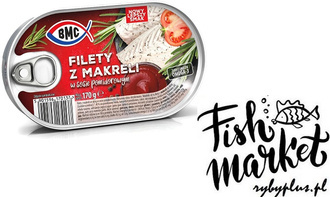 Filety z makreli w sosie pomidorowym - BMC - 170g