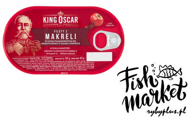 Filety z makreli w sosie pomidorowym po meksykańsku - King Oscar / 160g