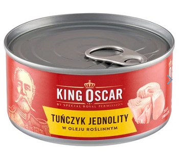 Tuńczyk - jednolity w oleju roślinnym -  King Oscar - 170g