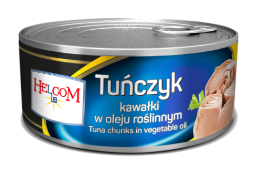 Tuńczyk kawałki w oleju roślinnym Helcom / 160g