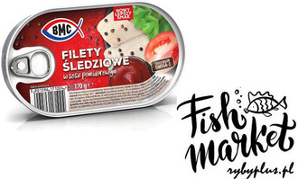 Filety śledziowe w sosie pomidorowym - BMC - 170g