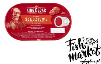 Filety śledziowe w sosie pomidorowym z papryką - King Oscar / 160g