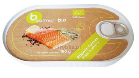 Bio Filet z łososia w oliwie z oliwek / 150 g. (Better Fish)
