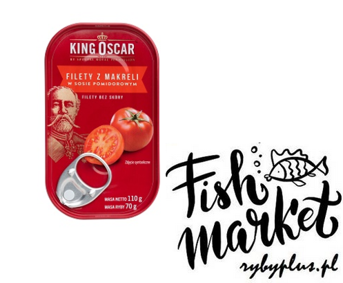Filety z makreli w sosie pomidorowym - King Oscar / 110g