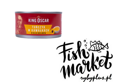 Tuńczyk - kawałki w oleju roślinnym -  King Oscar - 170g 