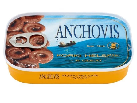 Anchois korki helskie w oleju 100g