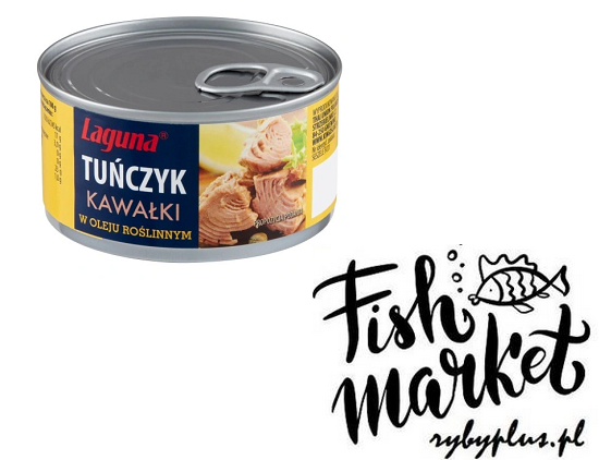 Tuńczyk - kawałki w oleju roślinnym - Laguna - 170g