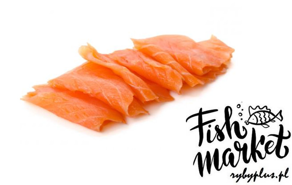 Łosoś wędzony na zimno plastrowany premium / 200g