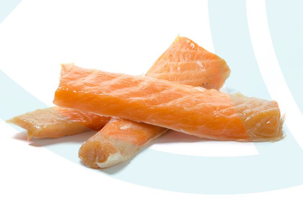 Łosoś wędzony na gorąco, paski / 300 g