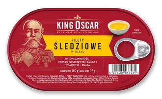 Filety śledziowe w oleju / 160 g / King Oscar