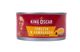 Tuńczyk - kawałki w oleju roślinnym -  King Oscar - 170g