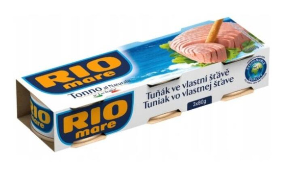 Tuńczyk w sosie własnym 3x80g - Rio Mare