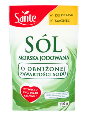 Sól morska jodowana / 350g Sante